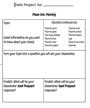 Preview of Graphing Project