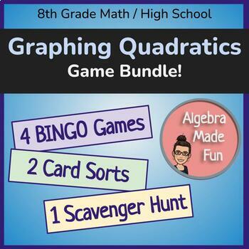 Preview of Graphing Quadratic Functions Bundle