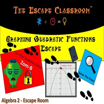 Preview of Graphing Quadratic Functions Escape Room - Algebra 1 & 2