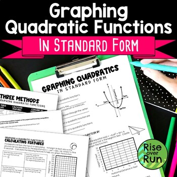 Preview of Quadratic Key Features and Solving Quadratics in Standard Form Guided Notes