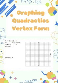 Preview of Graphing Quadratic Functions in Vertex Form