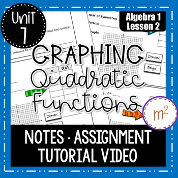 Preview of Graphing Quadratic Functions - Algebra 1 Curriculum