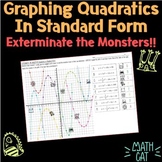Graphing Quadratics (Parabolas) in Standard Form Fun Monst