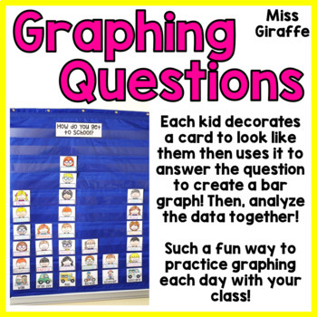 Preview of Graphing Questions for Daily Bar Graphing Practice Kindergarten 1st & 2nd Grade