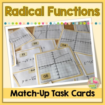 Preview of Graphing Radical Functions Match Up Activity