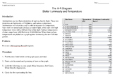 Graphing Real Star Data on HR Diagram FREEBIE