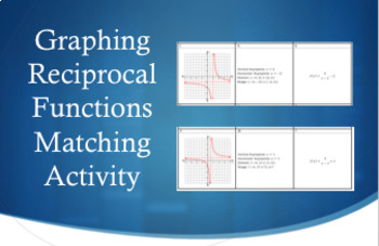 Preview of Graphing Reciprocal Functions Matching