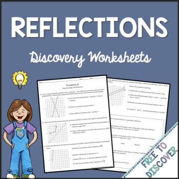 Transformations - Reflections Discovery Worksheets by Free to Discover