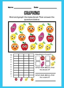 Preview of Graphing - Represent and Interpret Data