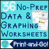 36 No-Prep Data Table & Graph Worksheets: A Print-and-Go A