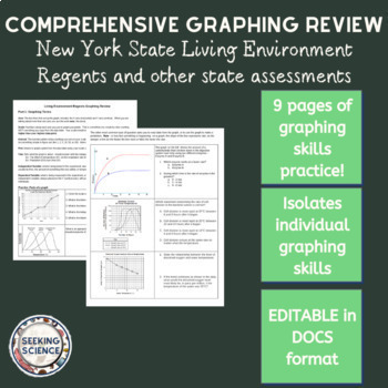 Preview of Graphing Review Worksheet Living Environment Regents Biology