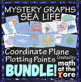 Graphing Sea Life - BUNDLE - Mystery Graphs