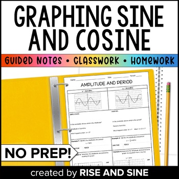 Preview of Graphing Sine and Cosine - Amplitude and Period Guided Notes