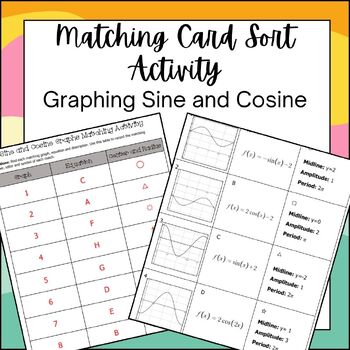 Preview of Graphing Sine and Cosine Functions: Card Sort Activity
