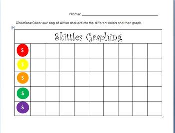 Preview of Graphing Skittles Printable