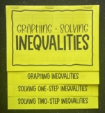 Graphing and Solving One and Two Step Inequalities- 7th Grade Math Foldable