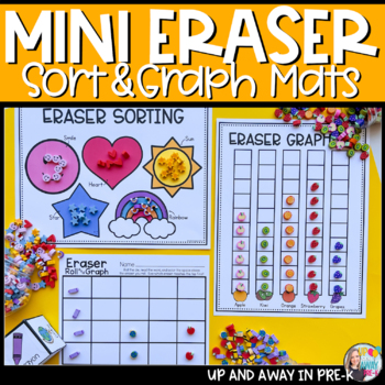 Graphing & Sorting Activity - Back to School Mini Erasers - Math Centers