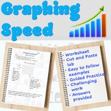 Graphing Speed with explanations, challenging work, and answers!