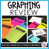 Graphing Stations with Quiz - Math & Science