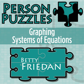 Preview of Graphing Systems of Equations - Printable & Digital Activity - Betty Friedan