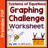 Graphing Systems of Equations Worksheet Challenge
