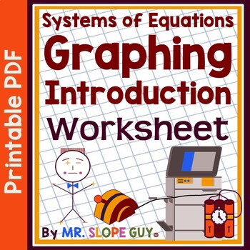 Preview of Systems of Equations Worksheet Graphing Intro