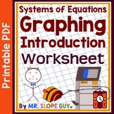 Systems of Equations Worksheet Graphing Intro