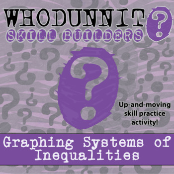 Preview of Graphing Systems of Inequalities Whodunnit Activity - Printable & Digital Game