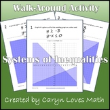 Graphing Systems of Inequalities Walk Around Activity-Scav
