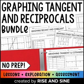 Preview of Graphing Tangent and Reciprocal Trig Functions Unit BUNDLE