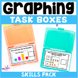 Graphing Task Boxes: math skills pack 