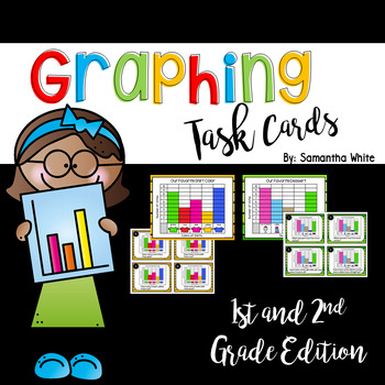 Preview of Graphing Task Cards {1st & 2nd Grade}