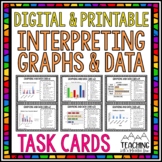 Graphing Task Cards | Interpreting Graphs and Data