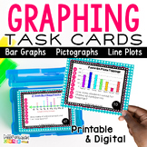 Graphing Task Cards: Line Plots,Bar Graphs and Pictographs