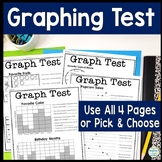 Graphing Test: Bar Graph, Line Graph, Line Graph & Pictogr