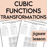 Graphing Transformations of Cubic Functions No Prep Jigsaw Lesson