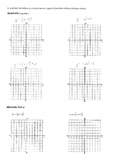 Graphing Transformations of Parent Functions