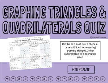 Preview of Graphing Triangles & Quadrilaterals