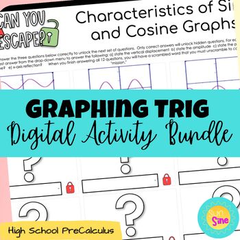 Preview of Graphing Trig Digital Activities Bundle