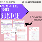 Graphing Trig Equations Notes Bundle (All 6 Trig Functions!)