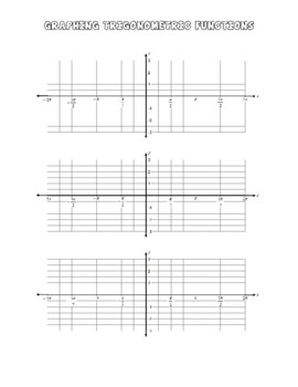 Preview of Graphing Trigonometric Functions (Graph Paper)