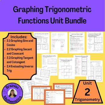 Preview of Graphing Trigonometric Functions Unit Bundle