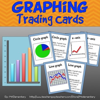 Preview of Graphing Vocabulary Trading Cards