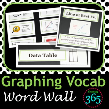 Preview of Graphing Vocabulary Interactive Word Wall