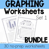 Graphing Worksheet Bundle - Interpreting Bar Graphs & Pict