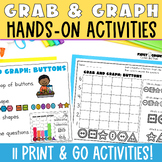 Grab and Graph - Graphing Worksheets First Grade Data Acti