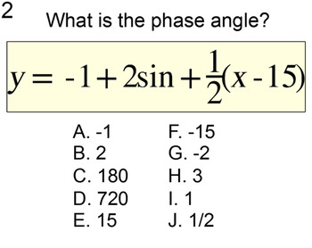 Preview of Graphing a Sinusoid in Degrees: Intro + 7 Assignments for SMART Notebook