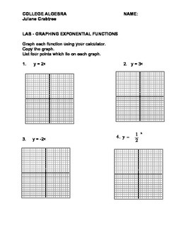 Preview of Pre-Calc:  Graphing and Comparing Exponential & Logarithmic Functions