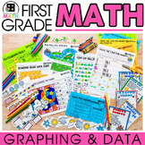 1st Grade Graphing and Data Activities, Posters, & Project