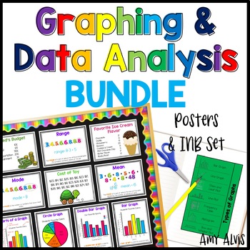 Preview of Graphing and Data Analysis Bundle Posters Interactive Notebook INB Anchor Chart